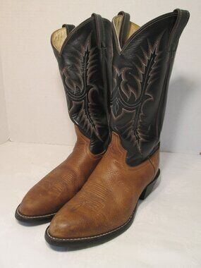 Tony Lama | Shoes | Vtg Tony Lama Cowboy Boots Men 9ee Brown  display picture 3